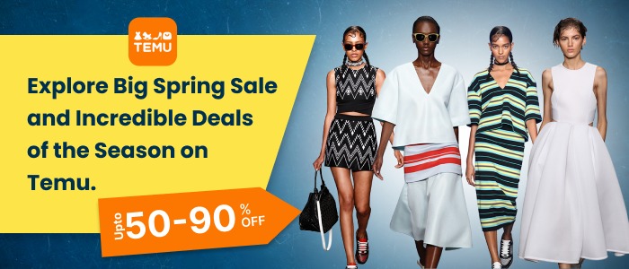 Make Great Savings in Temu's Big Spring Sale!
