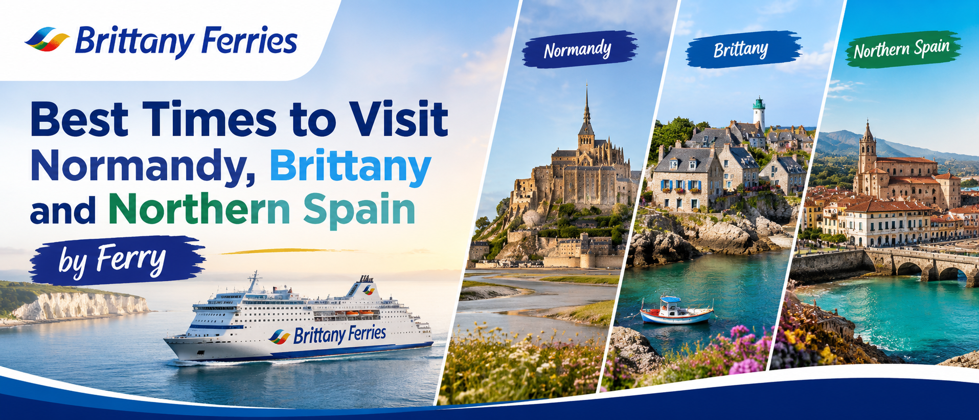 Best Times to Visit Normandy, Brittany & Northern Spain by Ferry