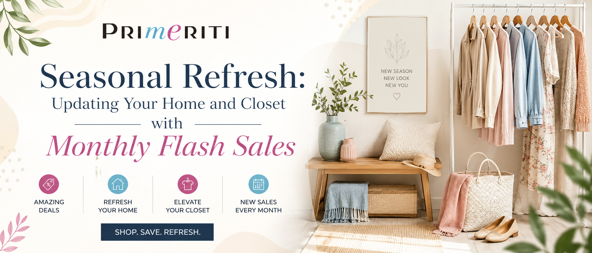 Seasonal Refresh: Updating Your Home and Closet with Monthly Flash Sales